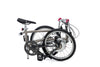 VELLO Bike+ Gears Vélo pliant avec cadre en titane et moteur Zehus plié