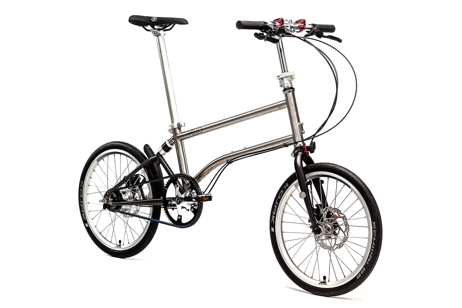 VELLO Bike Alfine Vélo pliant avec cadre en titane et moyeu à vitesses intégrées Alfine